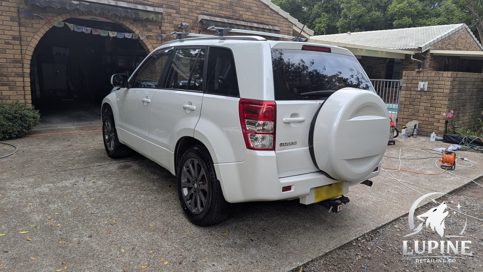 Suzuki Grand Vitara rear left after detail